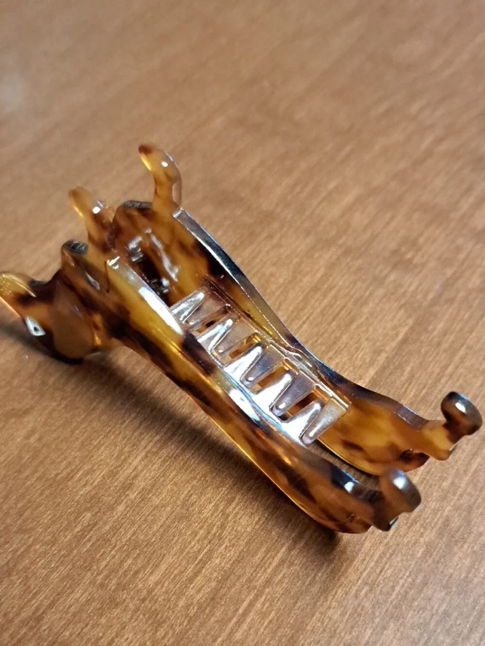 Tortoiseshell Dachshund Dog Hair Clip - Brown